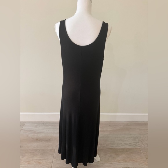 Banana Republic Black Sleeveless Ribbed Midi Tank Dress - Picture 6 of 7